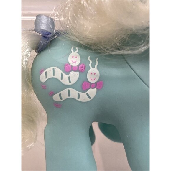 Vtge My Little Pony G1 Baby Wiggles Newborn Baby Ponies Aqua Unicorn COMPLETE - Picture 2 of 16